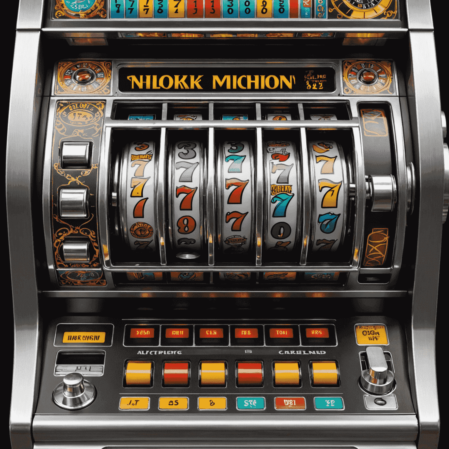 Diagram showing the inner workings of a slot machine, including reels, RNG chip, and payout mechanism