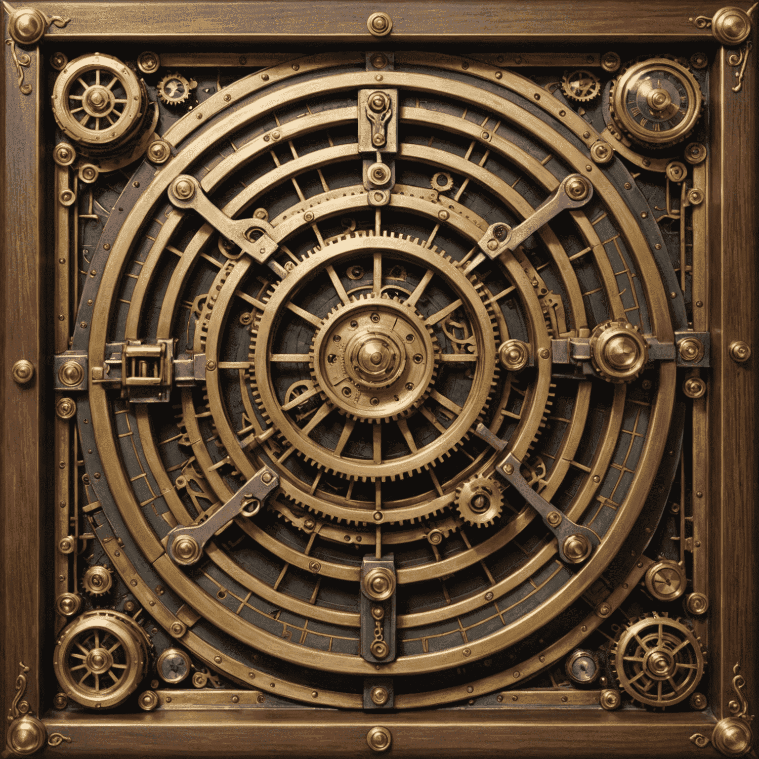 Steampunk Spins slot showcasing intricate machinery, clockwork symbols, and Victorian-era inventors on a brass-framed 5x5 grid